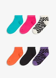Kurzsocken mit Bio-Baumwolle (6er Pack), bonprix