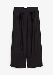 Palazzo-Hose aus strukturiertem Crinkle-Viskose-Mix, bonprix