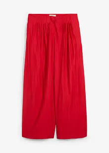 Palazzo-Hose aus strukturiertem Crinkle-Viskose-Mix, bonprix
