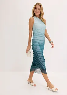One-Shoulder-Kleid mit Mesheinsatz, bonprix