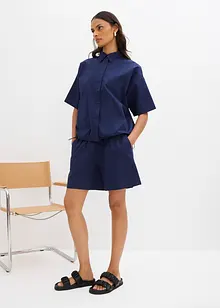 Oversize-Bluse aus reiner Baumwolle, bonprix