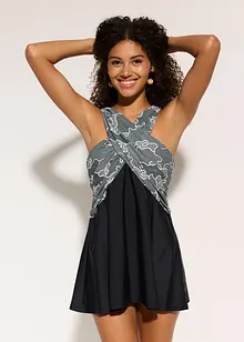 Badekleid mit Wickel-Optik, bonprix
