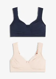Minimizer T-Shirt-BH ohne Bügel mit Bio-Baumwolle (2er Pack), bonprix