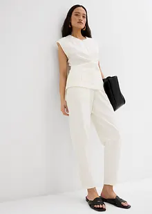 Knöchellange Hose aus Piqué, bonprix