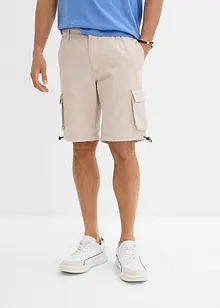 Bermuda cargo à taille élastiquée, Regular, bonprix