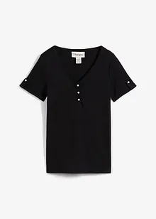 Henleyshirt aus reiner Bio-Baumwolle, bonprix