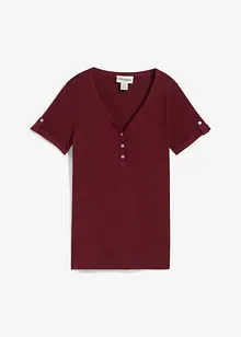 Henleyshirt aus reiner Bio-Baumwolle, bonprix