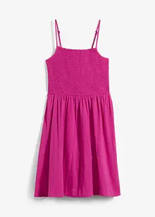 Robe à fines bretelles en gaze de coton, bonprix