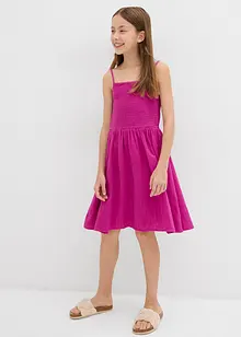 Trägerkleid aus luftigem Musselin, bonprix