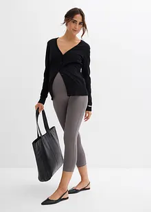 Lot de 2 leggings de grossesse coupe corsaire, bonprix