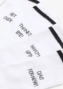 Tennissocken mit Bio-Baumwolle (4er Pack), bonprix