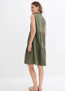 Tunika-Kleid aus luftigem Musselin, bonprix