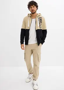 Kapuzen-Sweatjacke aus reiner Bio-Baumwolle, bonprix
