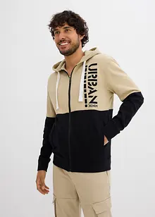 Kapuzen-Sweatjacke aus reiner Bio-Baumwolle, bonprix