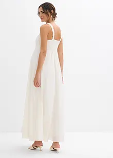 Robe de mariée de grossesse avec dentelle, satin et crêpe georgette, bonprix