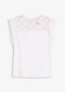 Shirt mit Spitzeneinsatz, bonprix