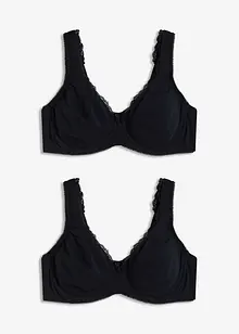 Minimizer T-Shirt-BH mit Bügel mit Bio-Baumwolle (2er Pack), bonprix