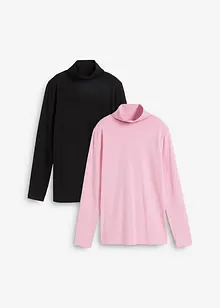 Langarmshirt mit reiner Bio-Baumwolle (2er Pack), bonprix