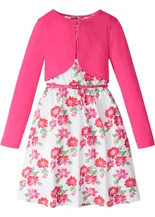 Robe + ceinture + boléro fille (ens. 3 pces), bonprix