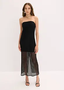 Off-Shoulder-Kleid mit Spitze, bonprix