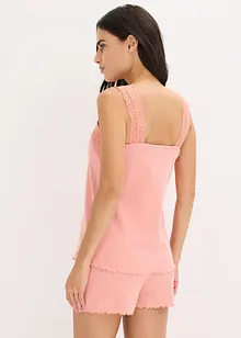Shorty mit zartem Spitzenbesatz, bonprix