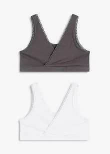 Wende-Bustier mit softer Bio-Baumwolle (2er Pack), bonprix