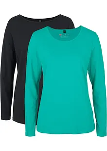 Langarmshirt (2er Pack), bonprix