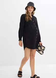 Umstandsblusenkleid aus weichem Baumwoll-Musselin, bonprix