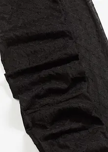 Strumpfhose 30den mit gepunktetem Netzmuster, bonprix