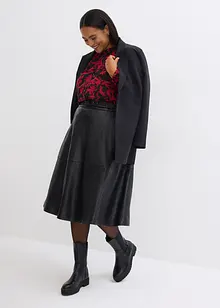 Chiffon Bluse mit Smok-Details, bonprix