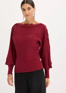 Pull fluide en fine maille de viscose mélangée, bonprix