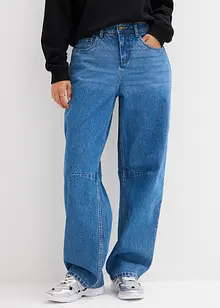 Jean barrel taille mi-haute, bonprix