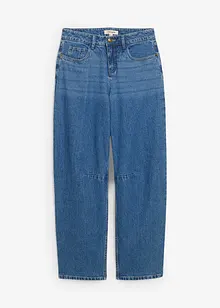 Jean barrel taille mi-haute, bonprix