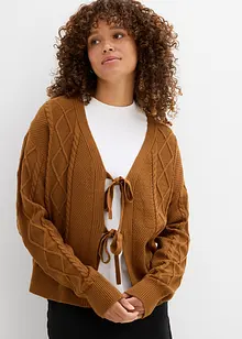 Gilet en maille à nouettes, bonprix