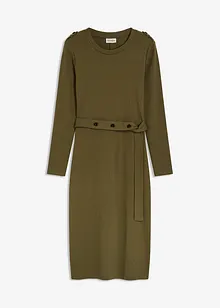 Midikleid aus elastischem Baumwoll-Mix, bonprix