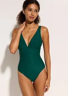 Medium Shape-Badeanzug mit tiefem Ausschnitt, bonprix