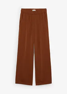Pantalon palazzo léger et texturé, bonprix
