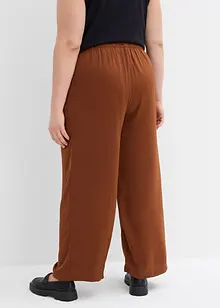 Pantalon palazzo léger et texturé, bonprix