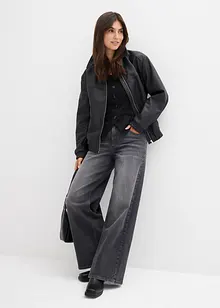 Wide-Leg-Jeans, High Waist, bonprix