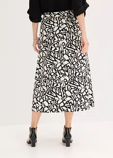 Jupe midi en popeline de coton, bonprix