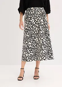Jupe midi en popeline de coton, bonprix
