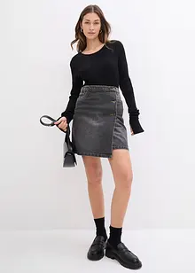 T-shirt en maille côtelée, bonprix