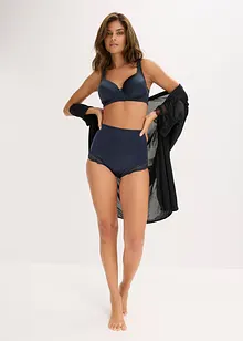 Lot de 2 slips sculptants en polyamide brillant, maintien modéré, bonprix