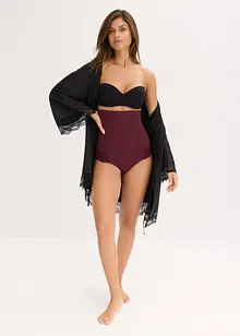 Culotte taille haute sculptante avec dentelle, maintien fort, bonprix