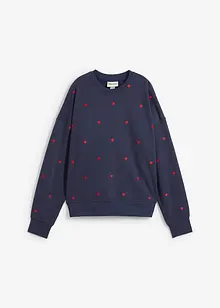 Sweat oversize avec broderies, bonprix