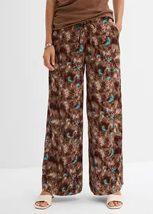 Pantalon taille élastiquée en viscose fluide, bonprix