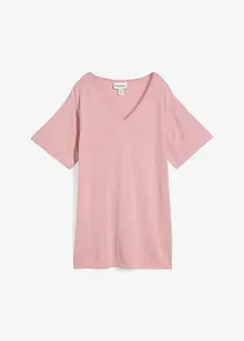 T-shirt en maille fine avec du lin, bonprix