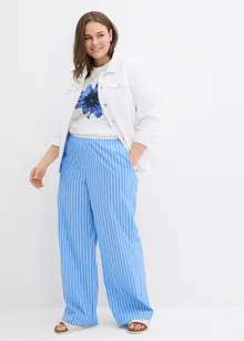 Pantalon palazzo en popeline, bonprix