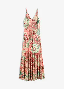 Robe à fines bretelles en jersey viscose extensible, bonprix