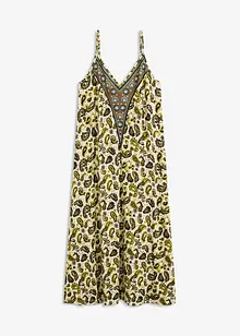 Robe à fines bretelles en viscose extensible, bonprix